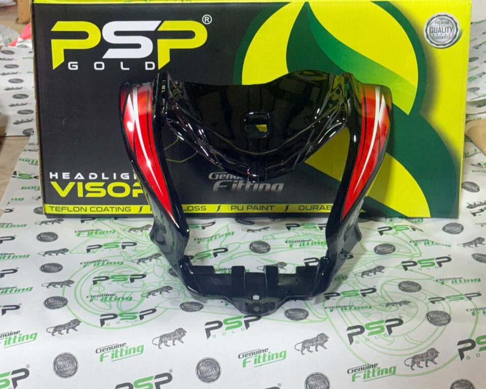 HEADLIGHT VISOR SUITABLE FOR SHINE SP BLACK RED